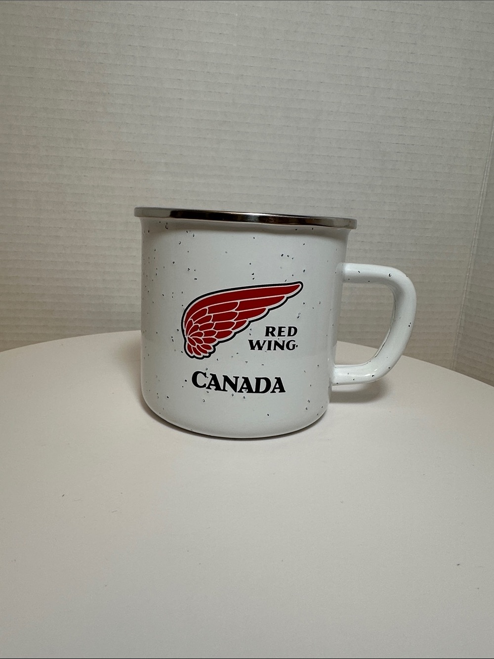Red Wing Canada White Enamel Camp Mug